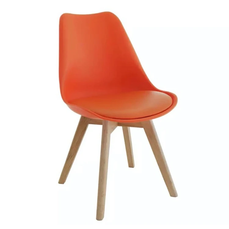 Very Popular Chair Dining Room Furniture Design Dining Chair Plastic With Beech Wood Legs