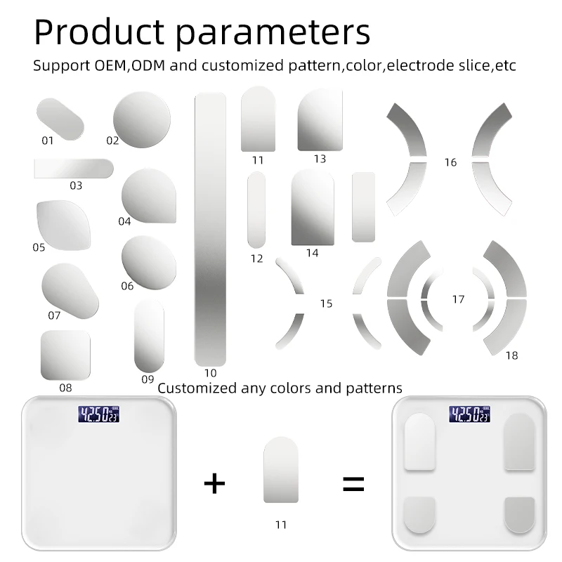 Good Price Personal Household Weight Balance Scale Tempered Glass Scale Bluetooth Smart Weight Digital Body Fat Scale