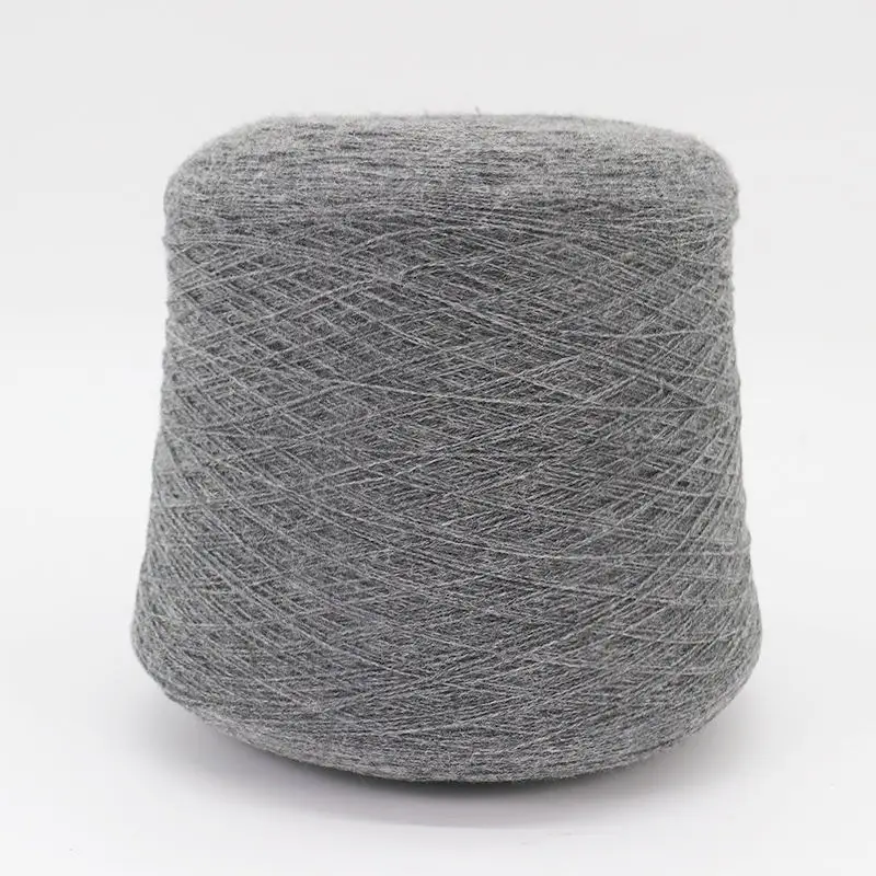 Cheap Wholesale  High Quality BlendedarnYarn 28NM/2 70%Polyester Bulk 30% Acrylic yarn Color Spun Flower Grey Sweater Yarn