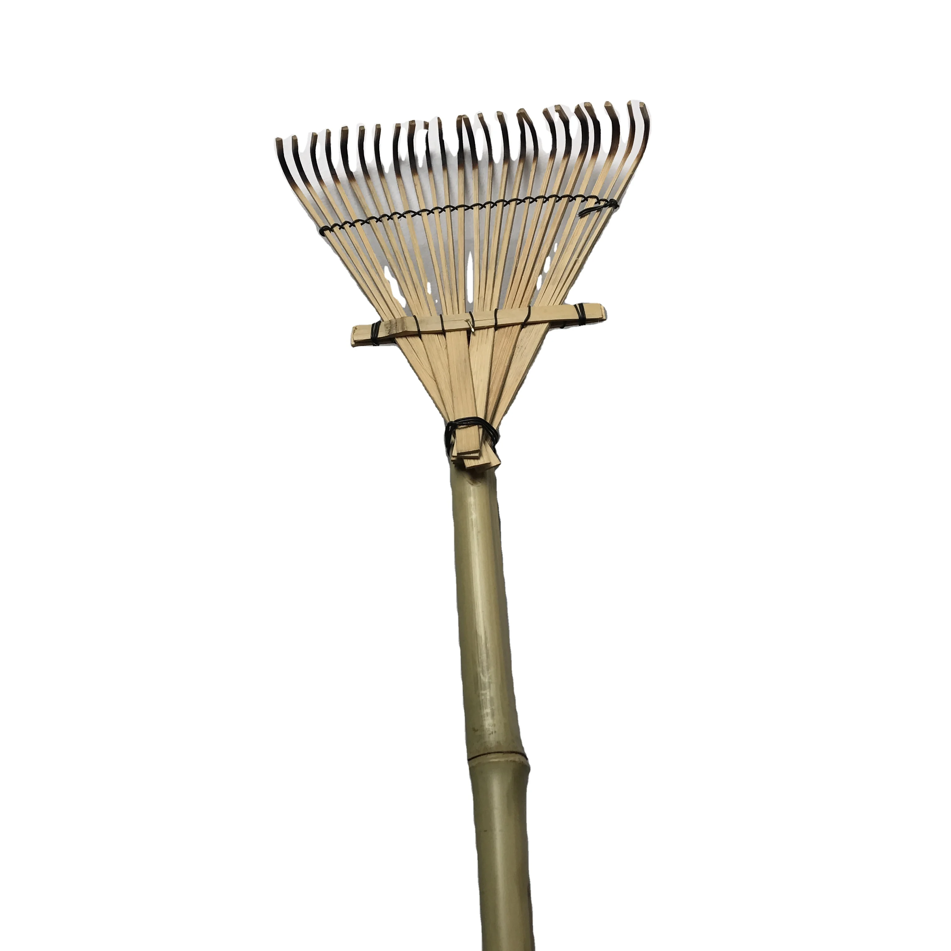 Natural Color Handmade Bamboo Rake for Garden or Farm Eco-friendly