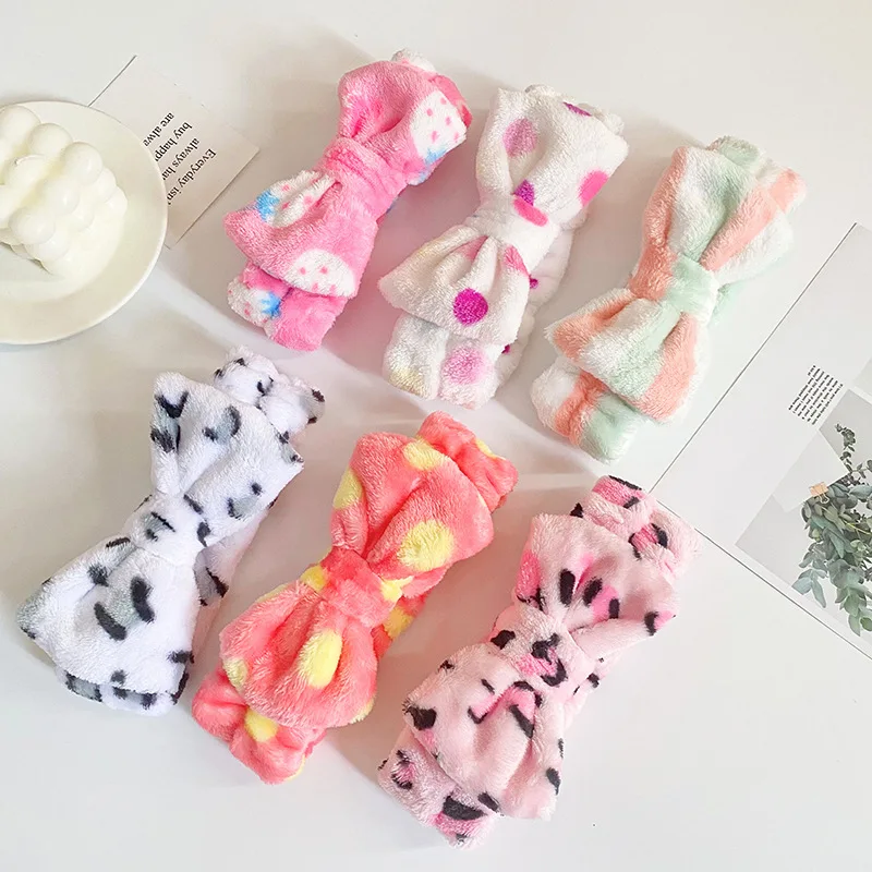 Pakcare 2024 New Arrived Soft Spa hair band Fluffy Makeup Headbands Slumber Party Supplies Headband for Washing Face