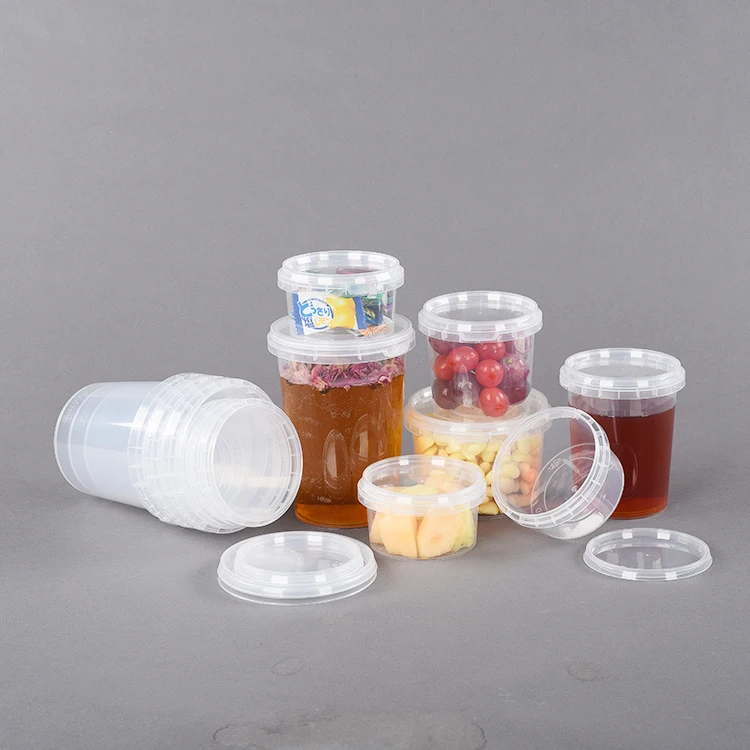 250 ML Microwavable Transparent Plastic leak proof temper evident food delivery safe lock deli containers deli cup