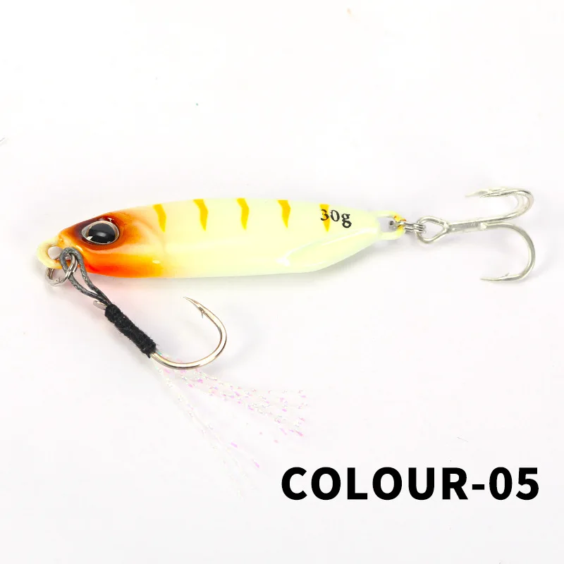 NEW 7g 10g 15g 20g 30g 40g 60g Slow Jigging Lures Isca Metal jig Luminous DUO Iron Plate Sinking lead Fishing Lure