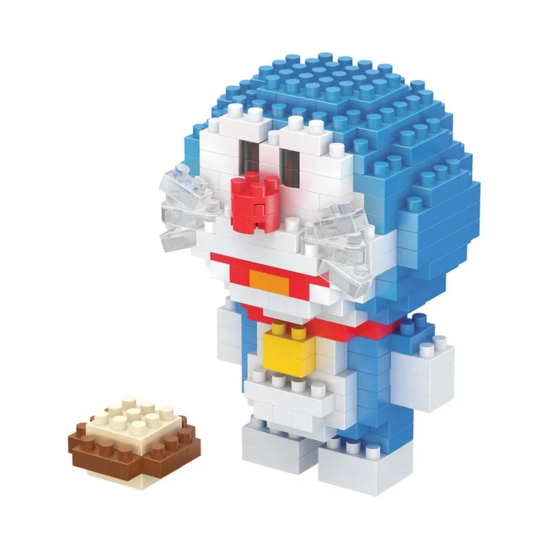 DIY Mini 3D Cartoon Character Building Block Sets Cartoon Anime Doraemon For Kids Gifts Brick Educational Figure Puzzle Toys