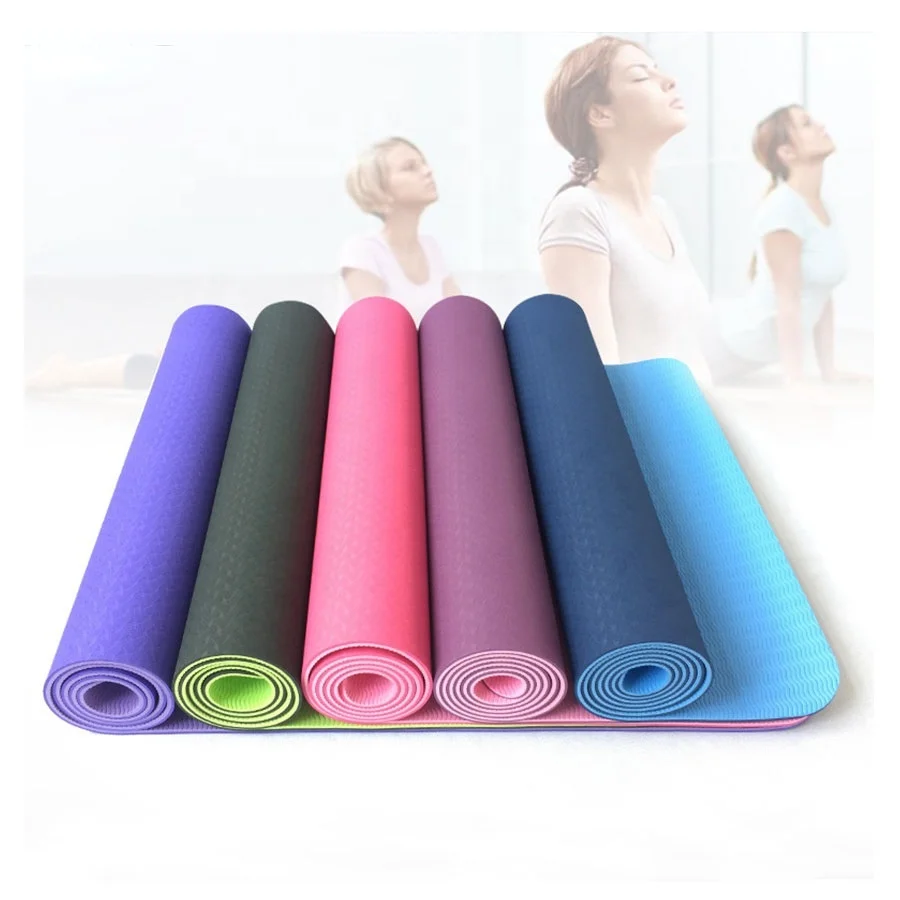 Jointop High Quality Yogamat Yoga TPE, Anti Slip Yoga Mat Custom Logo With Alignment-