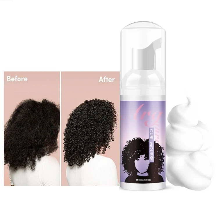 Private Label Alcohol Free No Watery Hair Molding Foam Mousse for Soft Defined and Manageable Curls