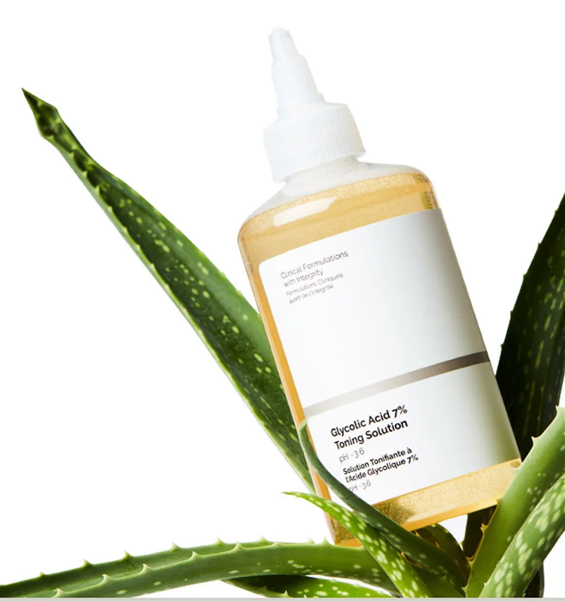 240mL Facial Care Lightening Body Skin Repair Toner Glycolic Acid 7% Toning Solution