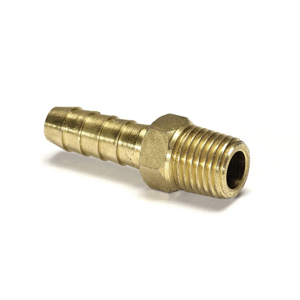 Custom size Brass Nipple joint Insert pneumatic adapter Male swivel hose barb fittings