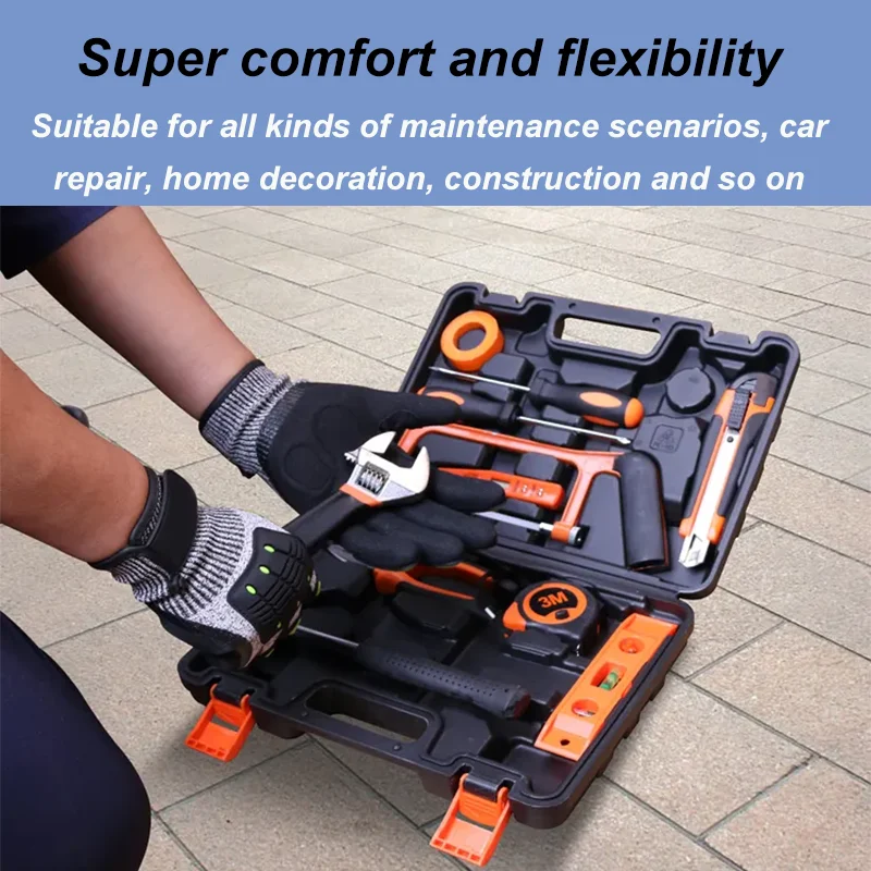 High Quality Heavy Duty Oil and Gas Anti Cut 5 Impact Resistant Working Safety Gloves