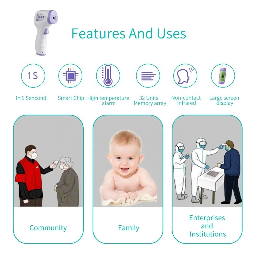 DiKang medical cheap thermometer infrared baby body automatic digital forehead thermometer