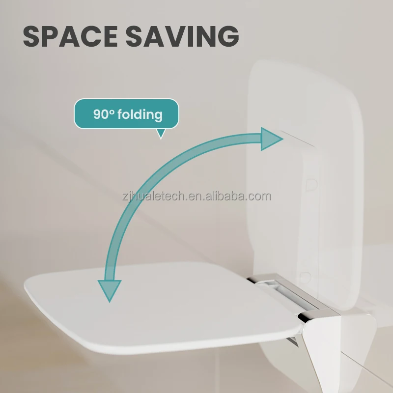 MT-002 New Modern Designed Wall mounted folding shower seat for  bathroom shower
