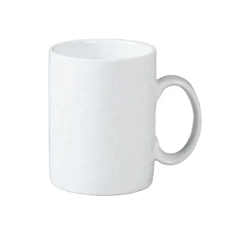 Customized Logo Cheap Pure White Porcelain 175ML Coffee Milk Cup With Handle