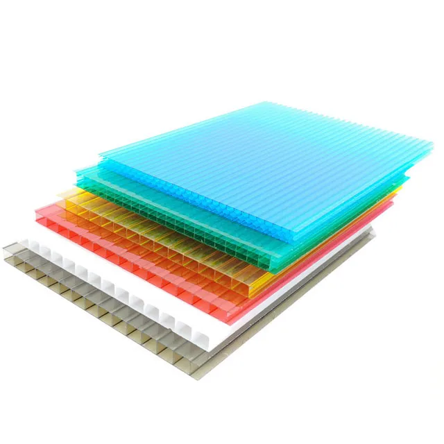 PC Multiwall Plastic Polycarbonate Roofing Sheet SHEET Greenhouses Lightweight Polycarbonate Hollow Sheet