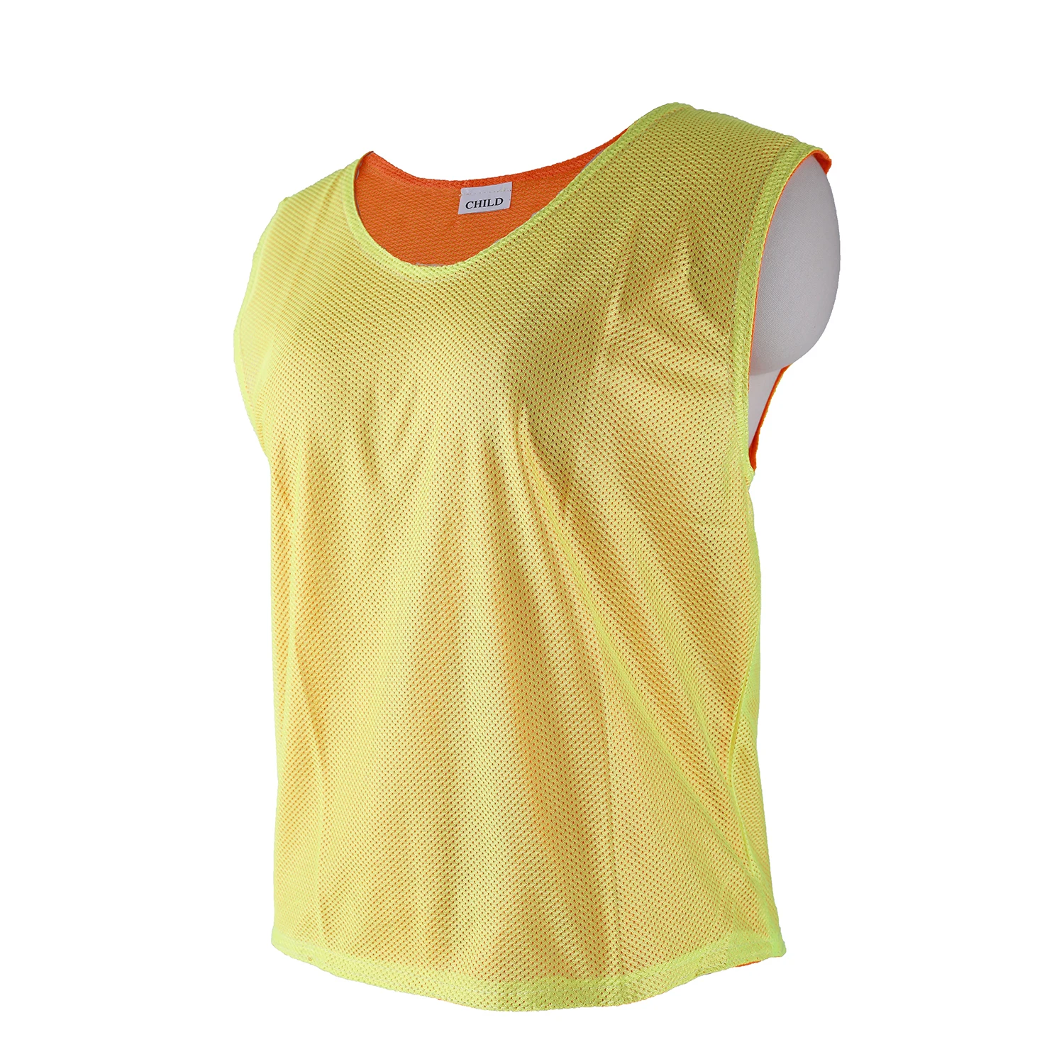 Custom Double Faced Football Training  Mesh Soccer Training Bibs Breathable Training Vest for Football Sport