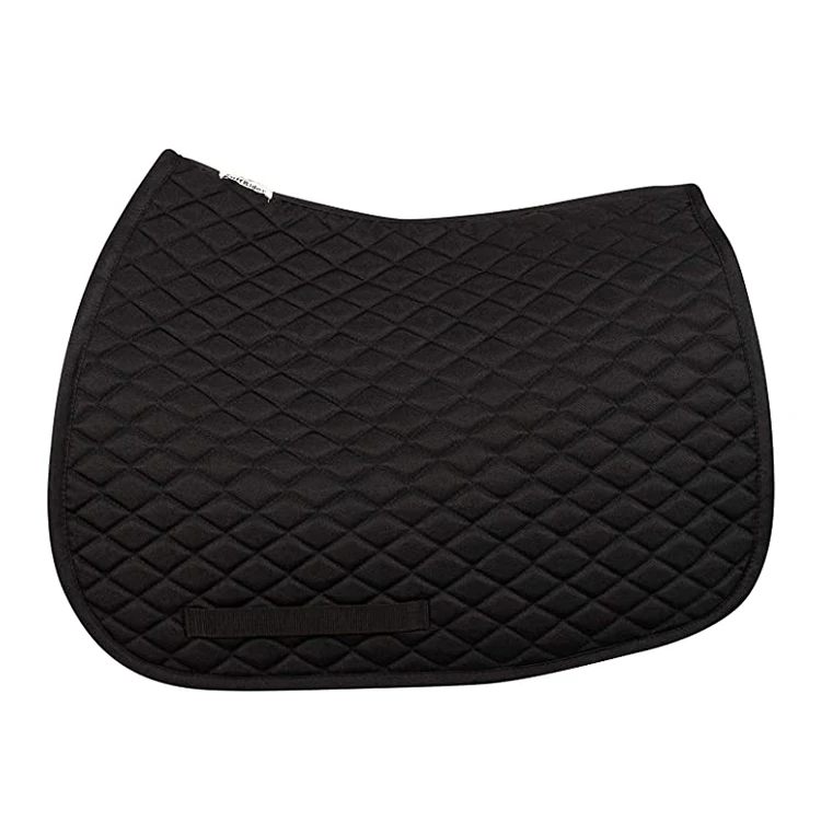 High quality equestrian saddle pads satin fabric dressage saddle pad wholesale