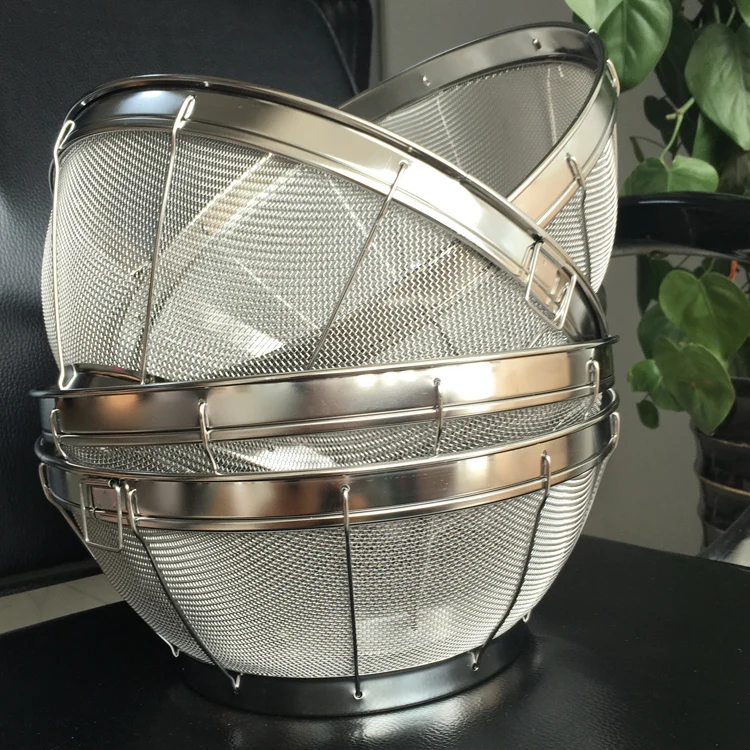 Многофункциональная Корзина шеф-повара из нержавеющей стали с фильтром и металлической проволочной сеткой
