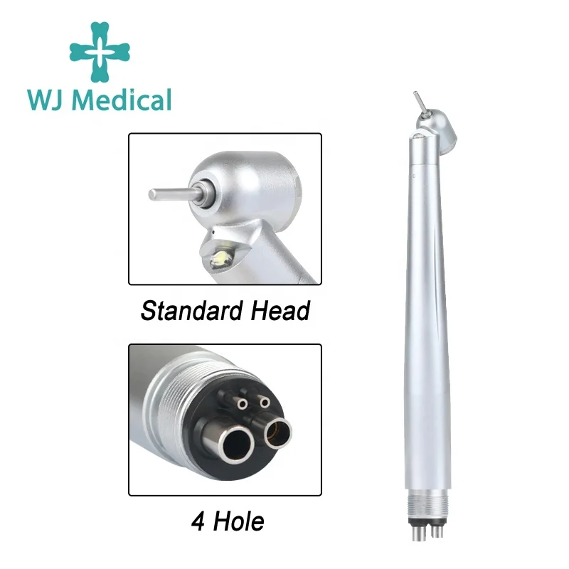 LXG088 4 hole Mini head LED E-Generator ceramic bearing high speed 45 degrees led surgical 1 1 Ratio Dental Handpiece