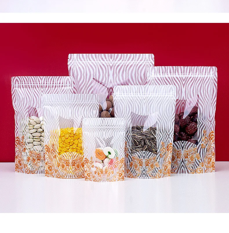 Ecocoffee Stocked Custom Made Coffee Bean Candy Rice Kitchen Food Packing Stand Up Pouch Bags