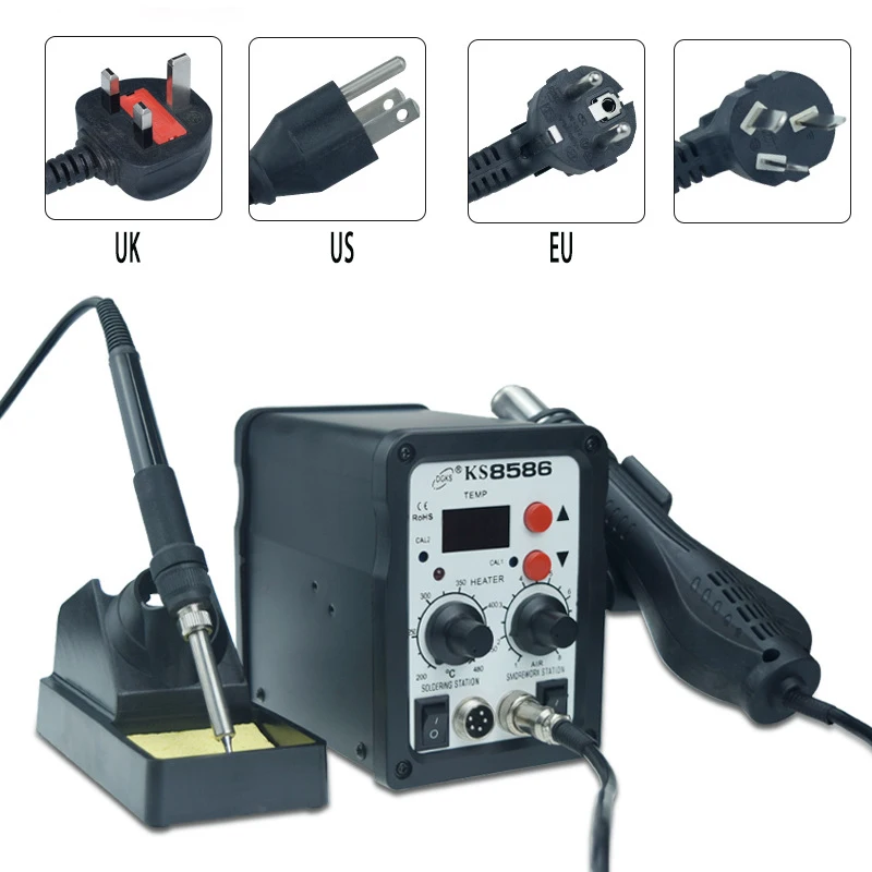 Hot Sellers 858D Digital Display Two-in-One Disassembly And Welding 220V 110V   ESD Soldering Station Repair Tools