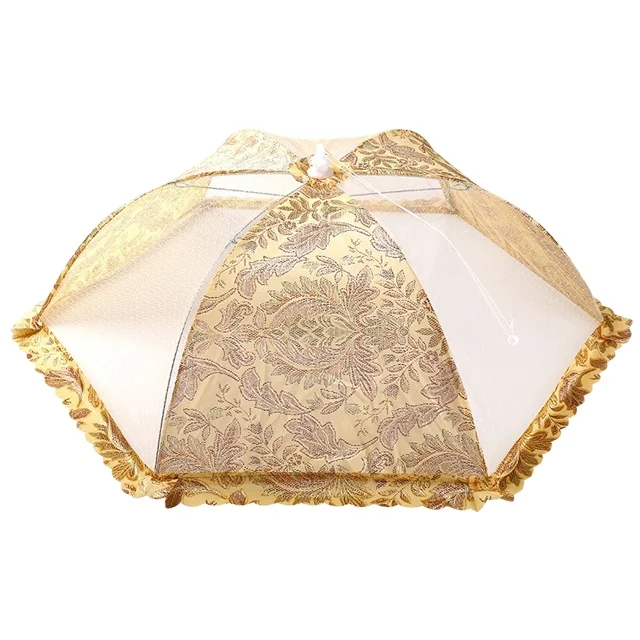 Household table folding plastic dust - proof mosquito - proof fly - proof cover large leftover cover food cover