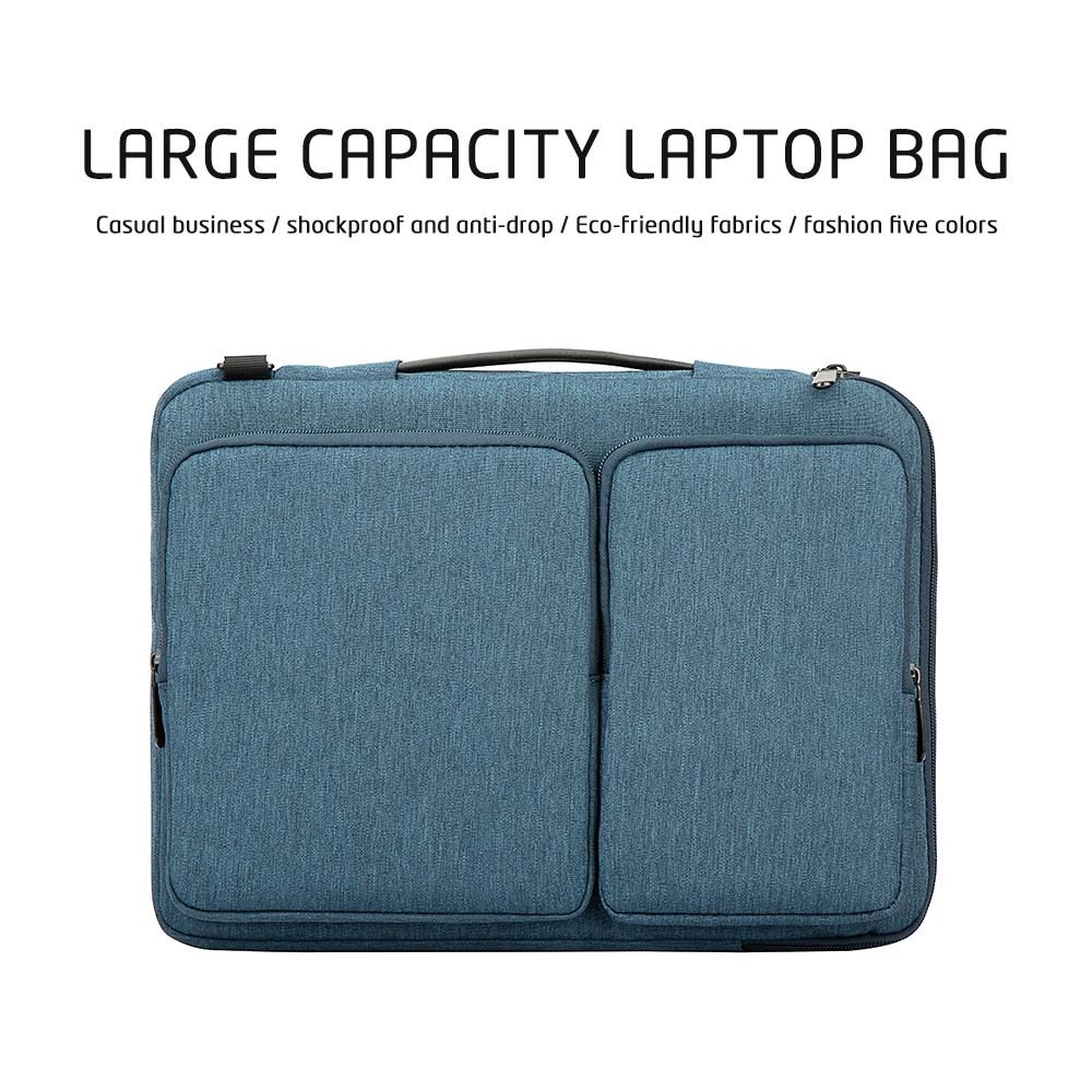 Large capacity Portable Shockproof Waterproof 14 Inch 15.6 Inch Laptop Shoulder Bag Laptop Bag Briefcase Available In Custom