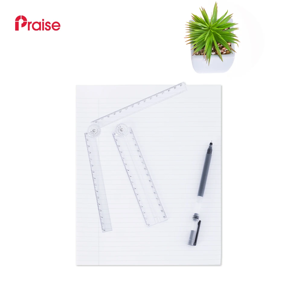 Customization Logo Goniometer Can Rotate 360 Degree , Quick Angle Protractor Measuring Tool  Clear Plastic  Ruler