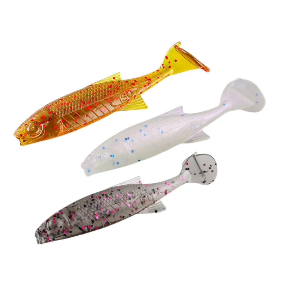 2024 New Competitive Simulation Fishing Lures 2.6g 6.5cm 10Pcs/Bag T-tail Soft Bait