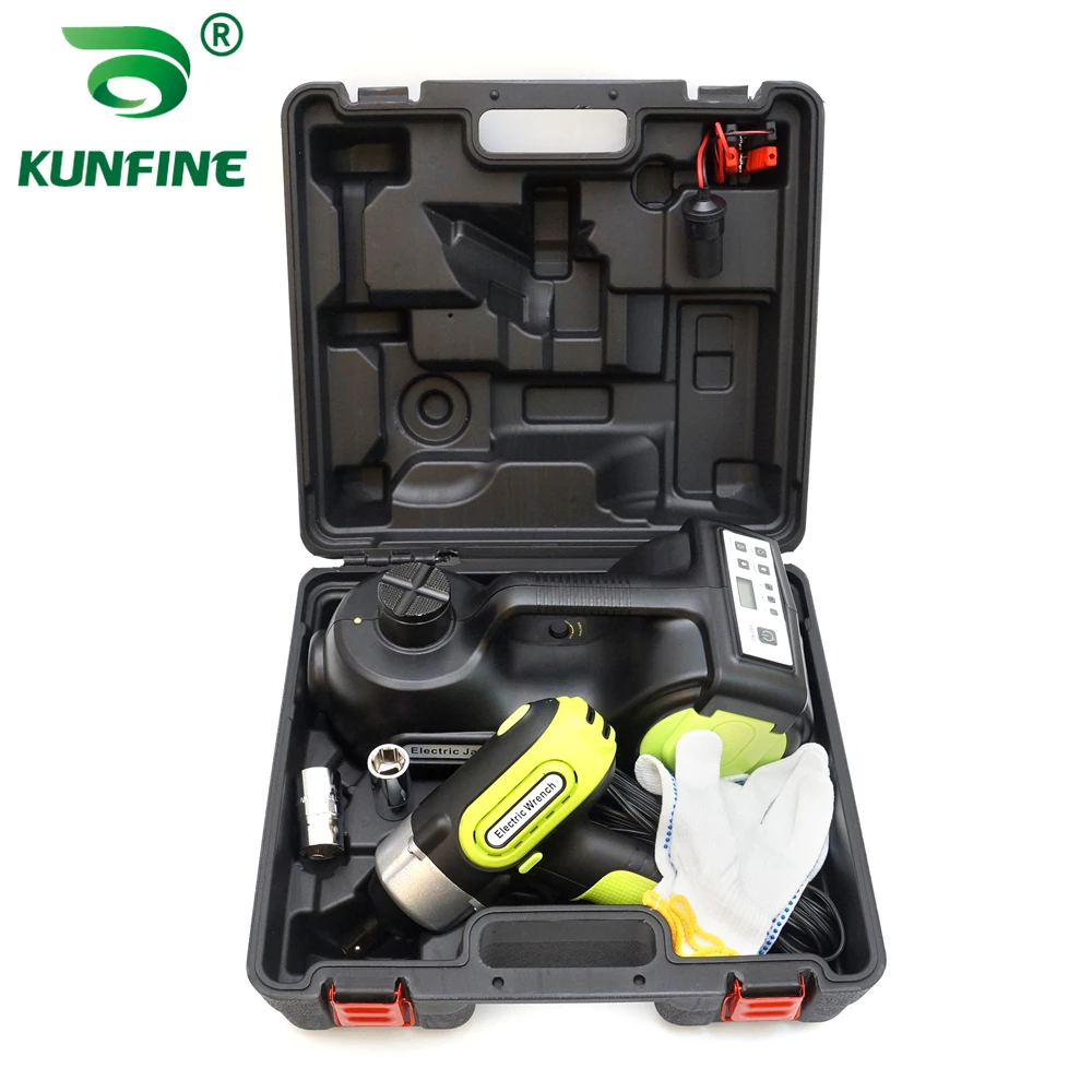 DC 12 В 5 тонн Автомобильный Электрический подъемник для шин Домкрат Гидравлический воздушный надувной автомобильный Напольный домкрат с ударным ключом и воздушным насосом