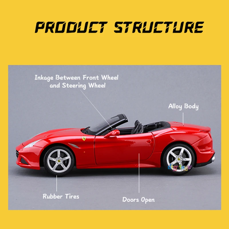 Bburago Model Cars 1/18 Metal Diecast Manufacturers 458 Speciale Custom Model Car