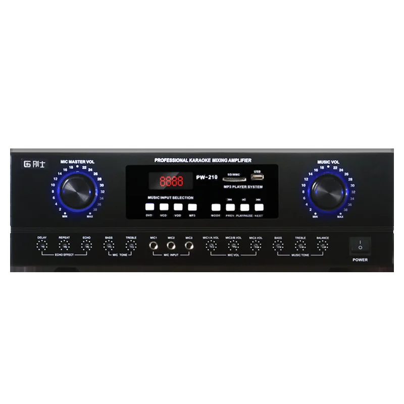 OEM ODM KYYSLB 350W*2 Digital Amplifier Professional High-power Home KTV Amplifier Blueteeth K Song Kara OK Subwoofer Audio