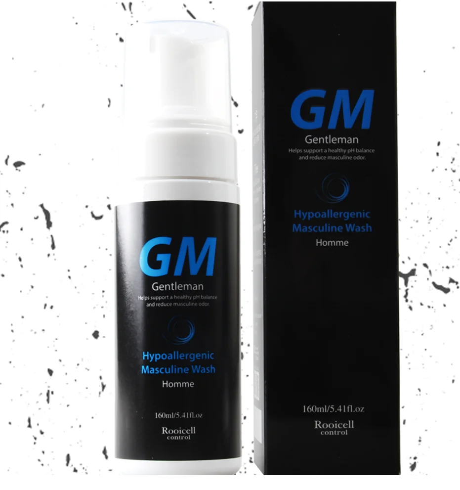 Korea beauty cosmetics Natural pH balance  for Men Rooicell Gentlemen Hypoallergenic Masculine Intimate  Wash for Y-zone  160ml