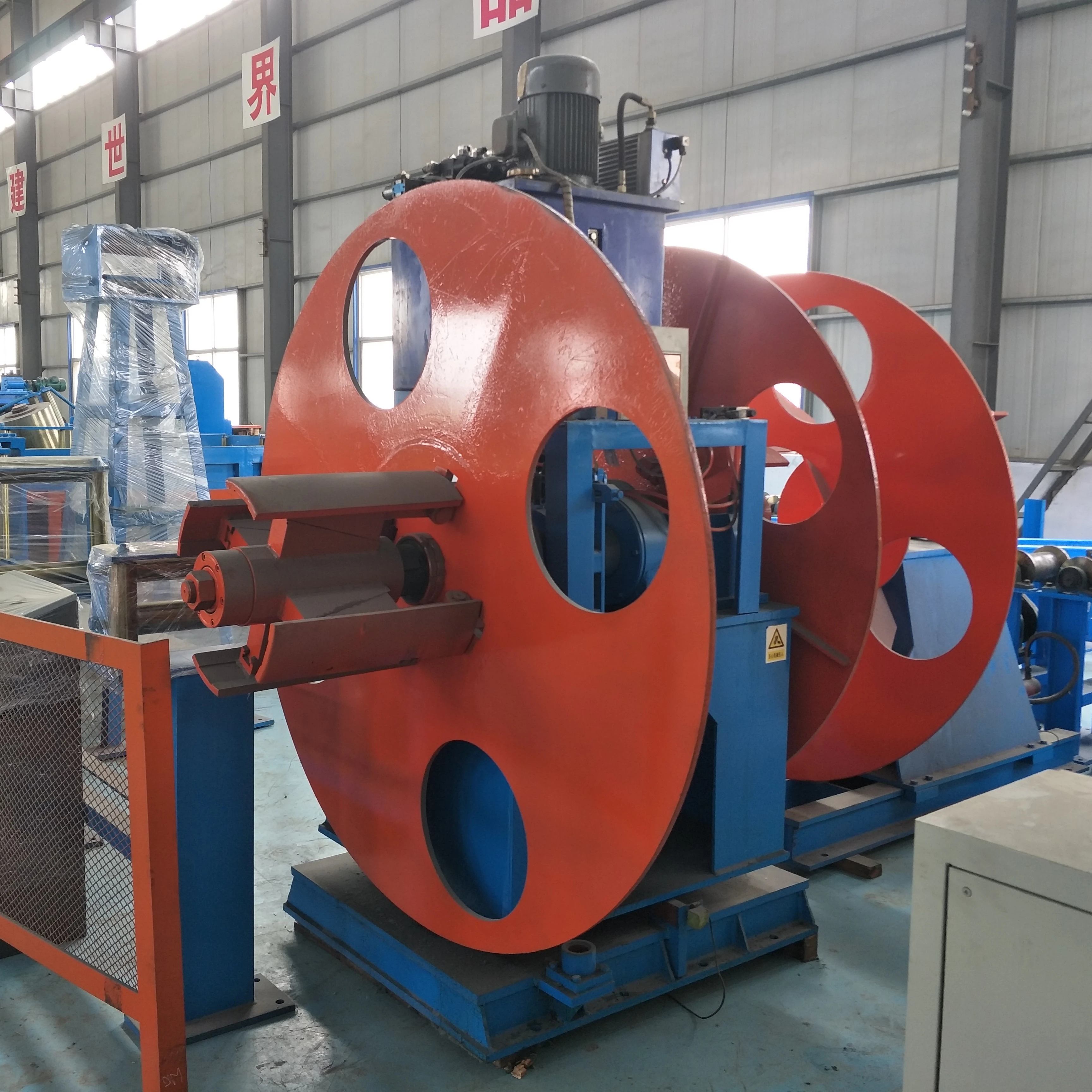 HG76 ERW High Frequency (HF) Welded Steel Tube forming line accumulator