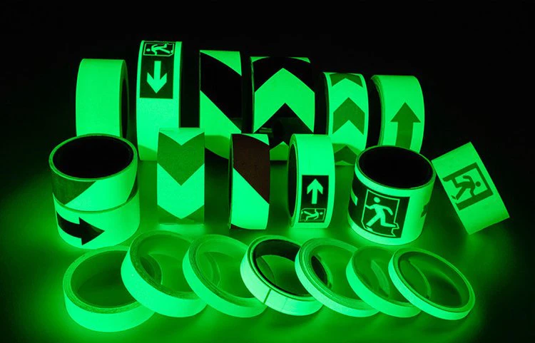 MANCAI Night Luminous Film Green Color Printable Luminescent Glow in The Dark Vinyl Sheeting for Exit Signs