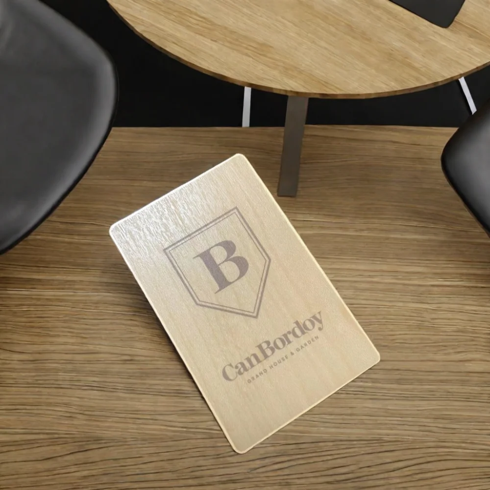 Eco-Friendly Custom Logo Printed Business Cards Laser Engraved VIP Guarantee with RFID NFC Wooden RFID Nfc Business Cards