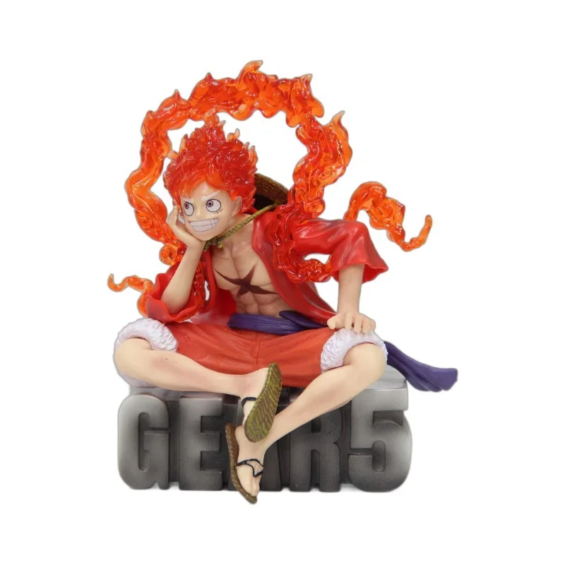 Hot selling Anime Figure Monkey D. Luffy Gear 5 Red Sun God One Pieces action Figure