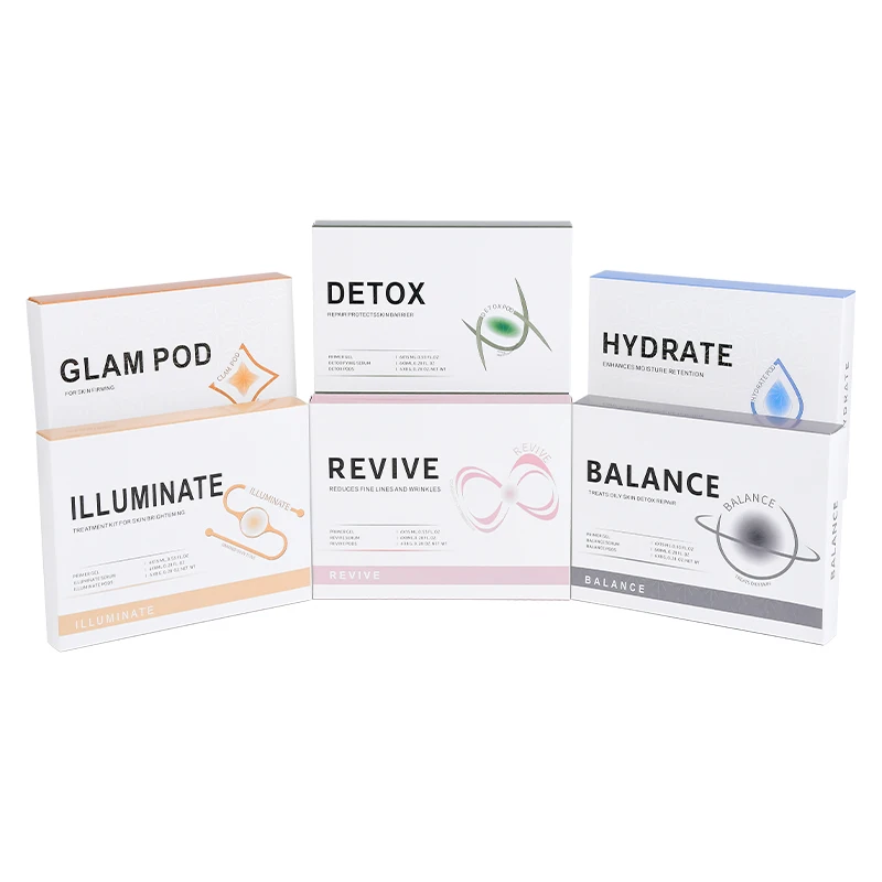 Горячая распродажа кислородные стручки для лица глэм-Детокс яркие наборы кислородная струйная капсула кислородного