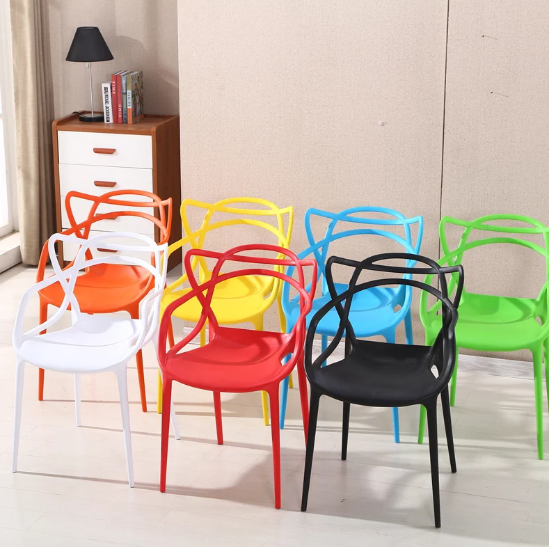 
Cash commodity Cheap Modern Kitchen dinning furniture armrest dining room plastic chairs For Garden 