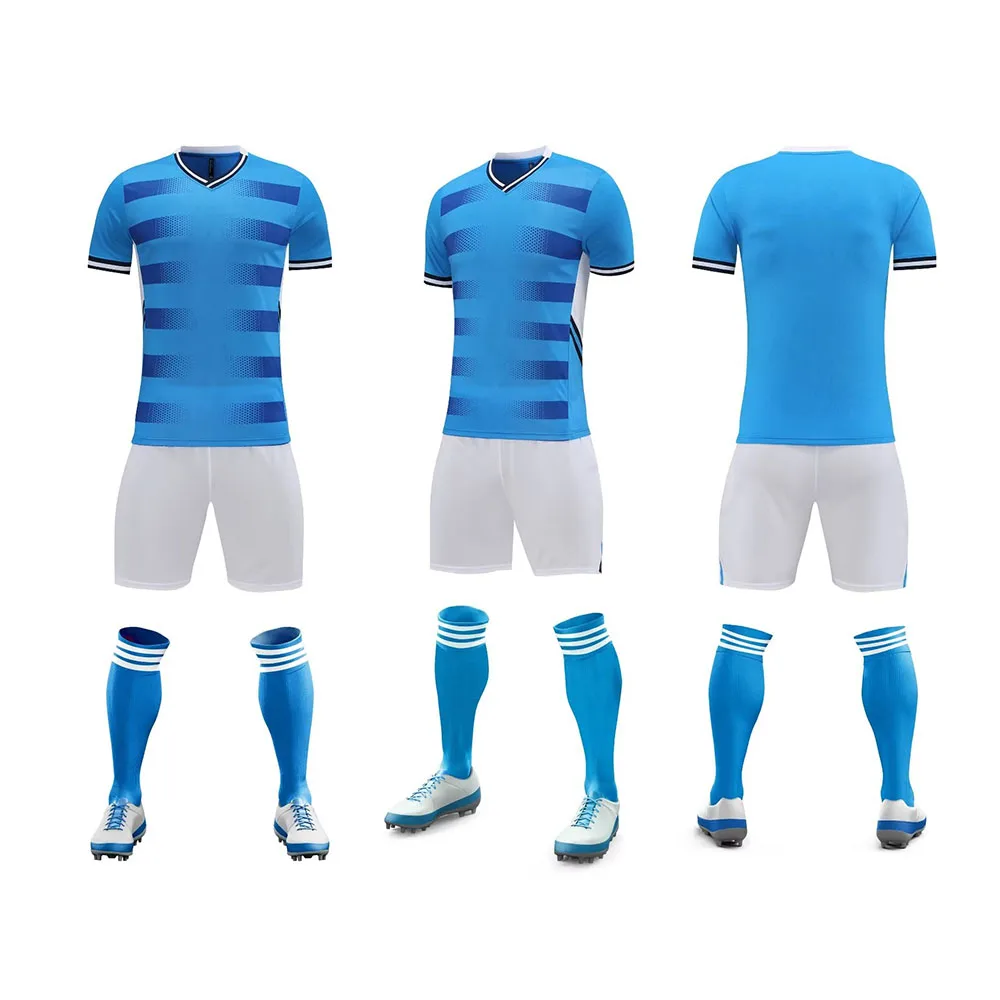 Latest Custom Quick Dry Football Shirts Sportswear Men Soccer Team Uniform