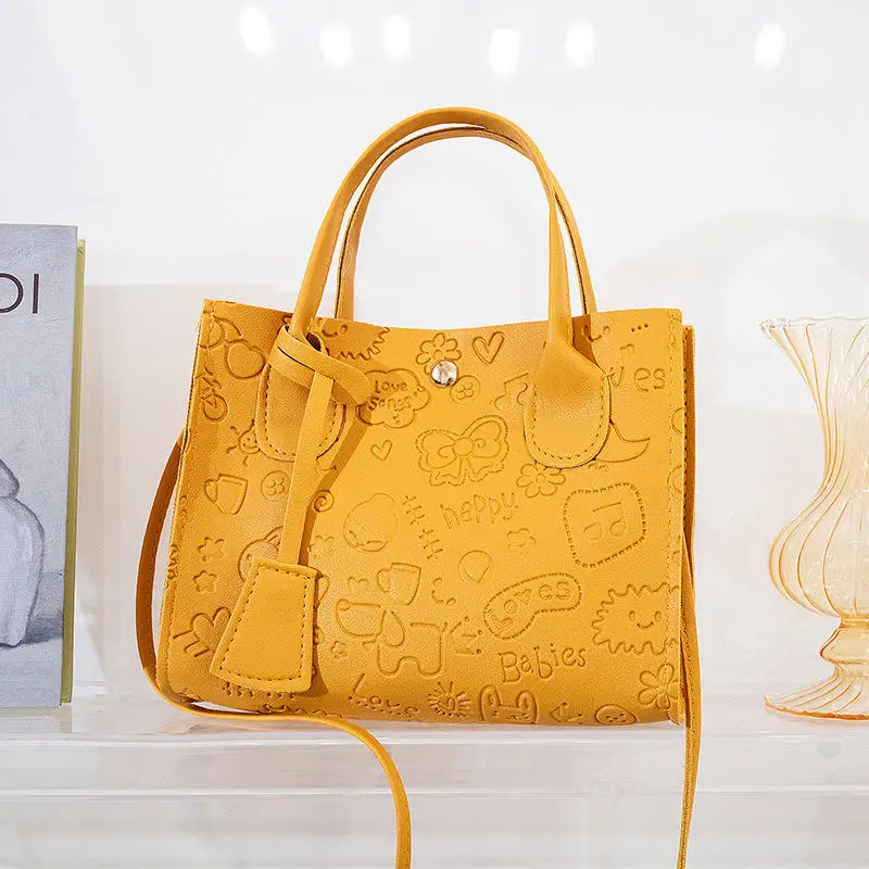 2023 Hot Selling Leather Material Women Handbag Wholesale Cheaper Leather Crossbody Chain Bag Ladies Diagonal Bag