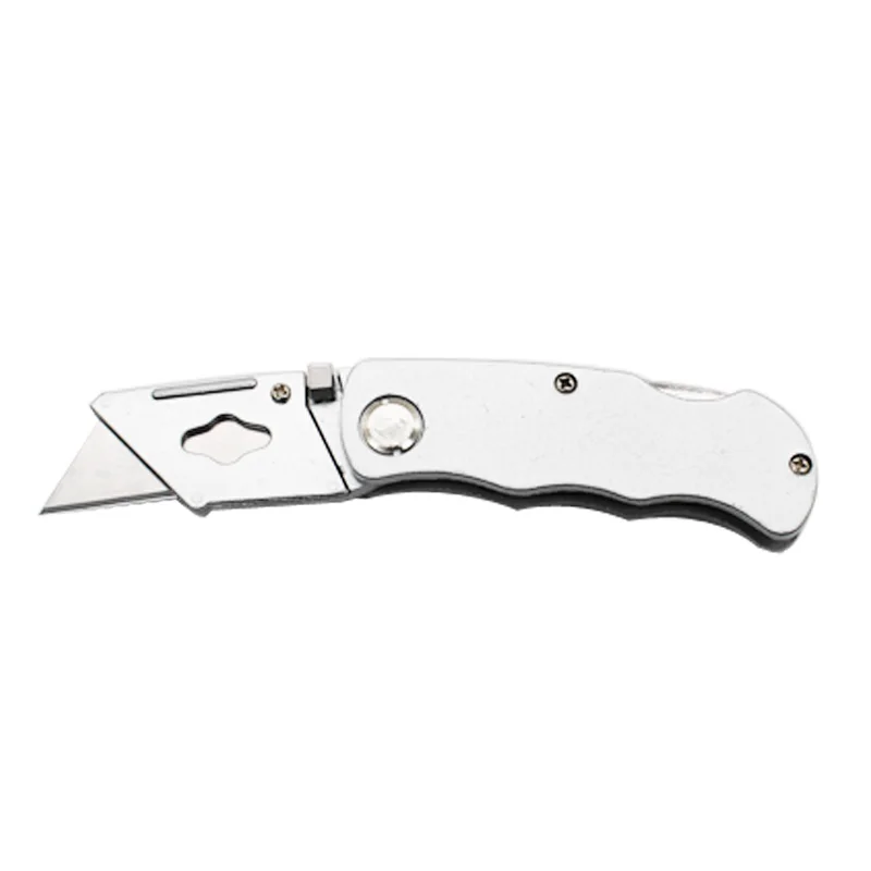 Folding box knifeOffice folding knife Home multifunctional box cutterAluminium alloy box cutter for household use