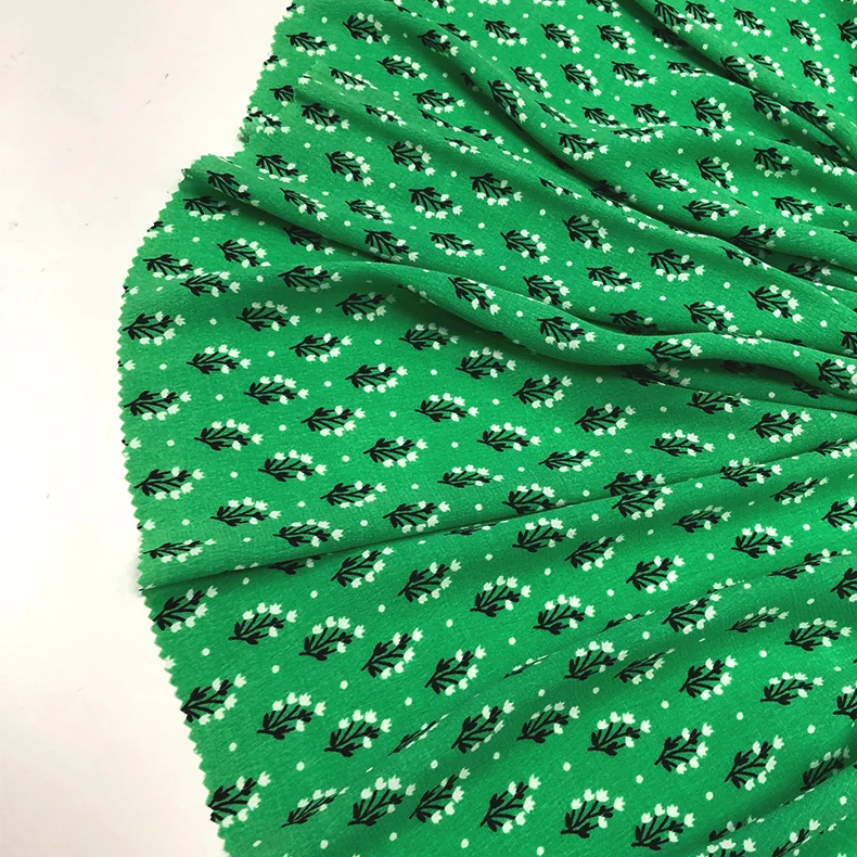 
New arrival women dress fabric woven digital printed viscose rayon crepe 