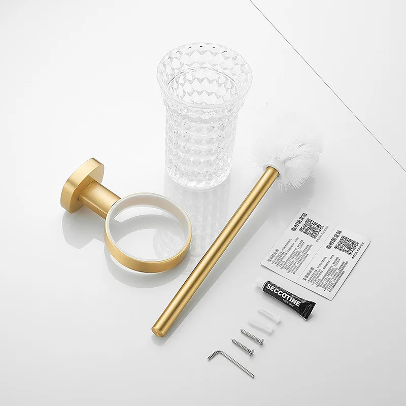 Modern Design Wall Hanging Toilet Cleaning Brush Set Bathroom Toilet Brush