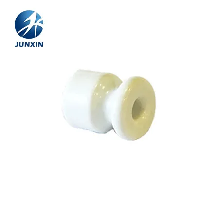 Small High Voltage Porcelain Electrical Insulators Twisted Cable Ceramic Wiring Insulation