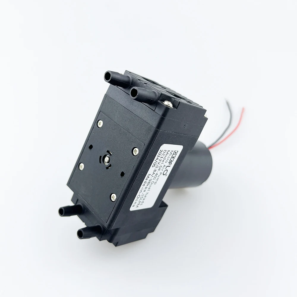 Brushless DF-401 Dual Heads High Negative Pressure 98KPA 15LPM Micro Diaphragm Vacuum Pump DC12V 24V