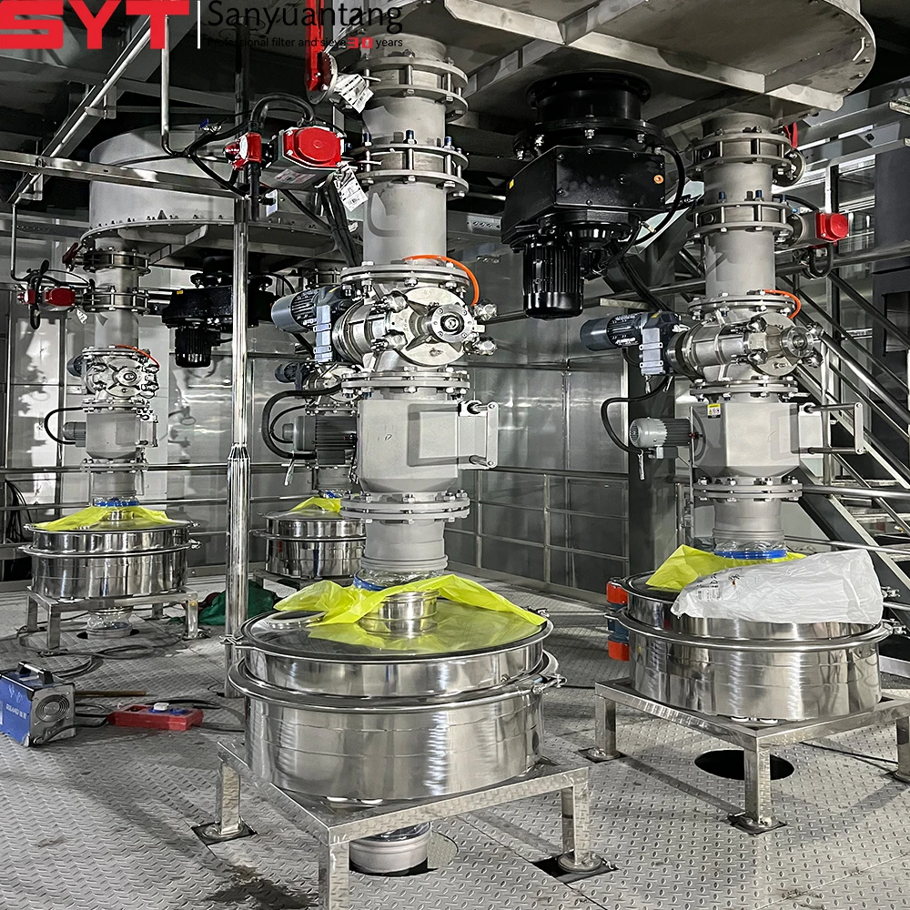 SY-600 Stainless Steel Vibrating Screen Industrial Flour Sifter Granular Powder Circular Vibratory Sifter Sieve Machine