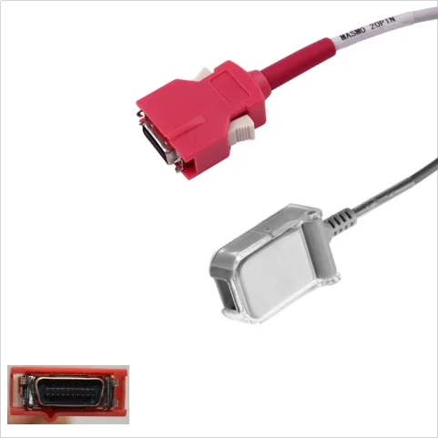 Compatible  6pin Spo2  Sensor Female Socket Connection Cable  Medical Device Spo2 Cable