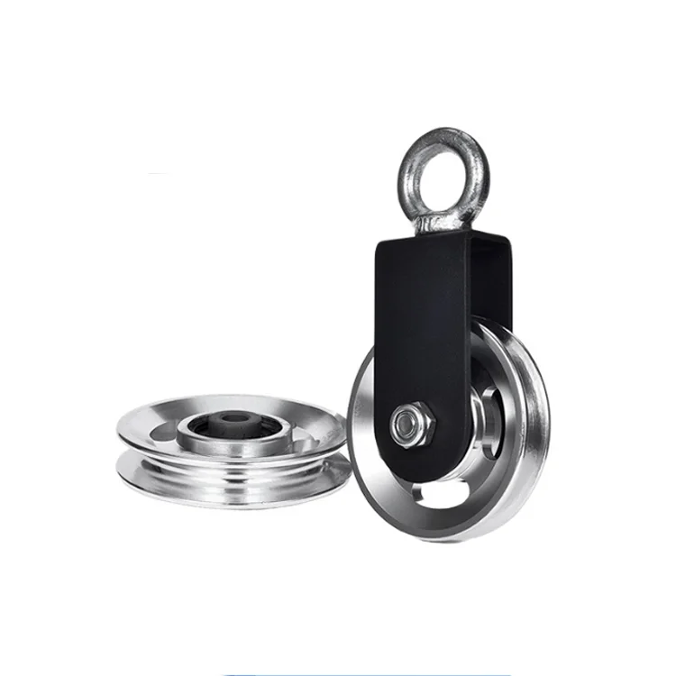 Training Weight Wheel 105mm Aluminum Gym Pulley Home DIY Fitness Equipment-Steel Wheel Training Weight Wheel