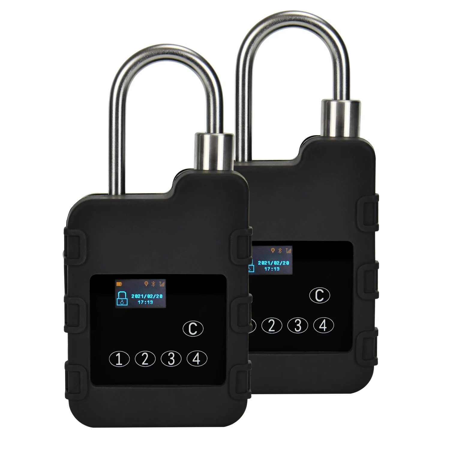 Truck Container GPS Tracker Padlock Industry Remote Control Smart RFID E Lock Alerts Security Intelligent Remote Monitor Padlock