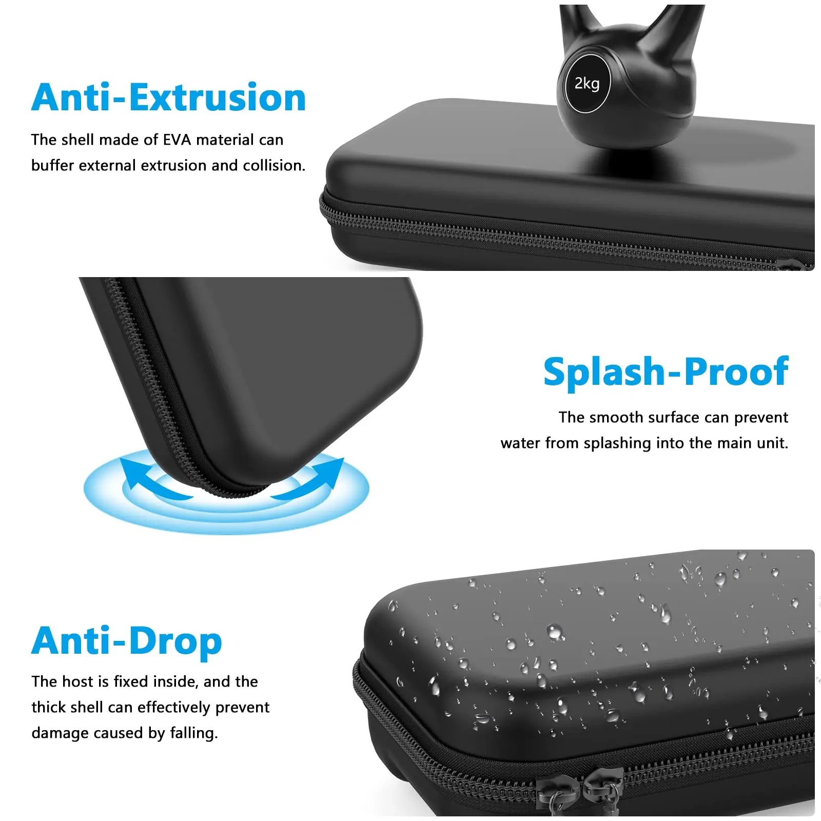 Portable Eva Hard Rubber Full Carrying Case For Switch Accessories Zipper Handbag Ns Console Game For N-Switch Bag