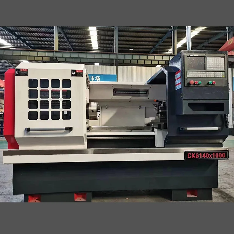 CNC lathe machine CK6140 high precision for metal ,flat bed lathe hot products made in China